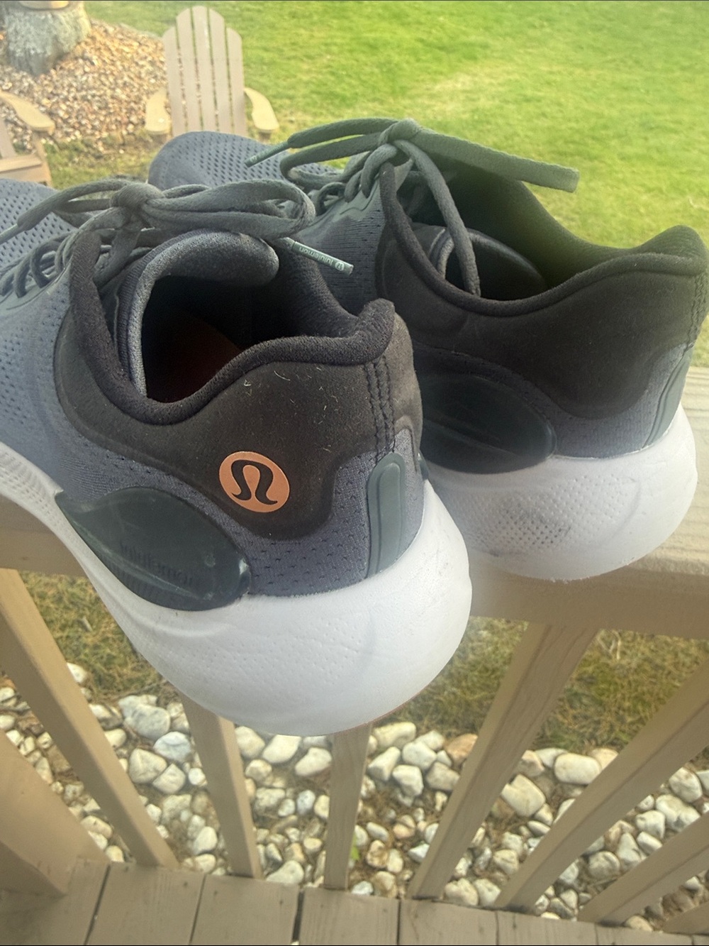 lululemon athletica Men's Gray Navy Athletic Trainers
